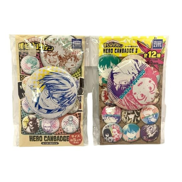 My Hero Academia Anime Can Badge Set of 2 Tenya Iida and Ochaco Uraraka - Picture 1 of 1